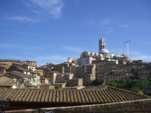 シエナの街を望む