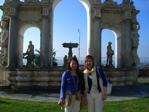 インマコラッテラの泉からの眺望も格別です。