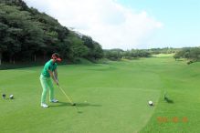 真っ直ぐなコースです